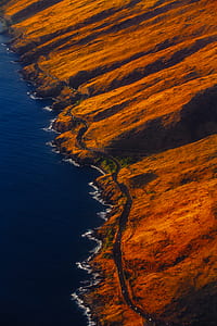 aerial photography of beach thumbnail
