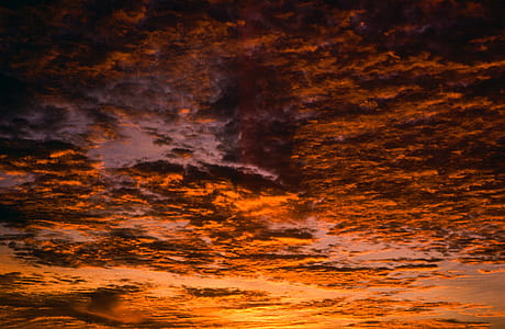Golden Sunrays on Clouds during sunset thumbnail