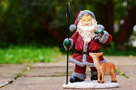 Santa Claus ceramic figurine outdoor thumbnail