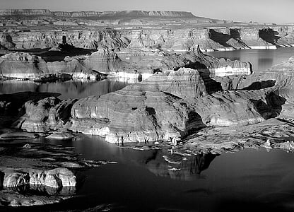 grayscale photography of grand canyon thumbnail
