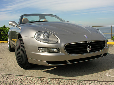silver Maserati convertible thumbnail