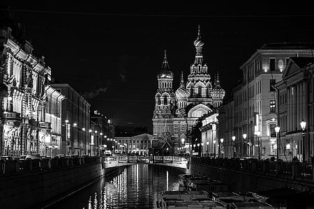 grayscale photography of St. Basil's Cathedral, Moscow thumbnail