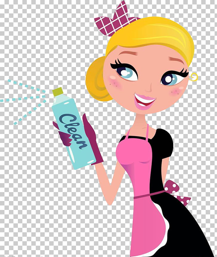 cleaner maid service housekeeping clean to do health yellow cleaner cartoon images