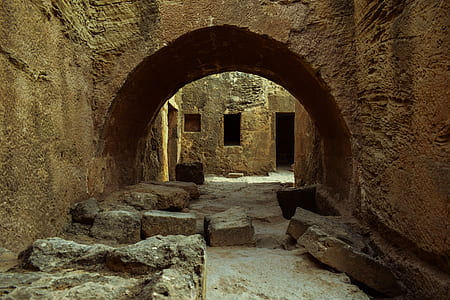 empty brown concrete tunnel thumbnail