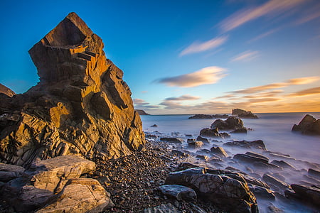 timelapse photography of brown rock formation thumbnail