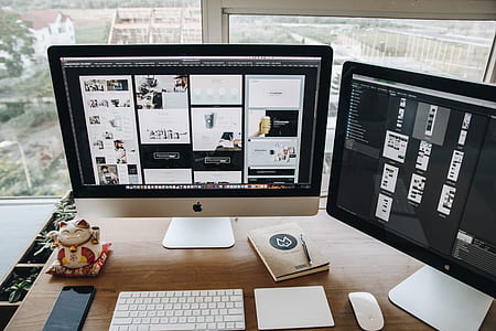apple, desk, working, computer thumbnail
