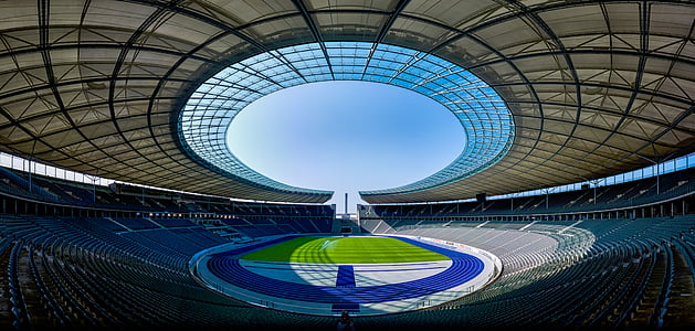 landscape photography of stadium thumbnail