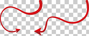 Devil Tail , Red devil's tail, two red arrows illustrations PNG clipart