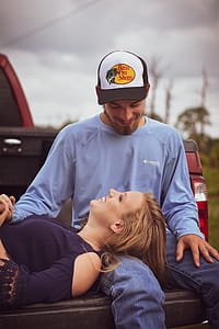 Woman's Head On Man's Leg thumbnail