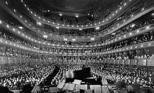 grayscale photography of orchestra thumbnail