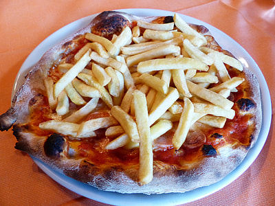 pizza topped with fries thumbnail