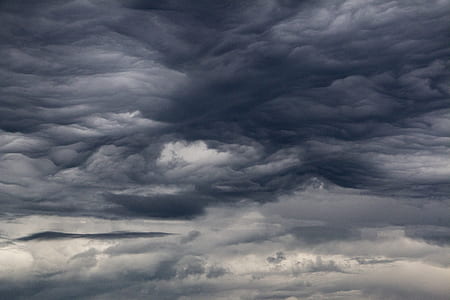 white and black cloudy sky thumbnail