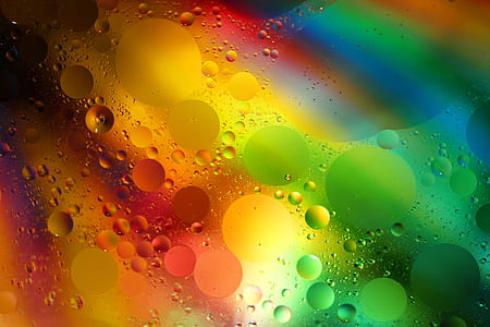 oil and water, abstract, macro, floating, spheres, ellipses thumbnail