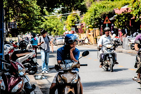 man in brown motorcycle thumbnail
