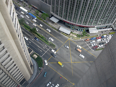 Cars on the road with cars in Manila, Philippines thumbnail