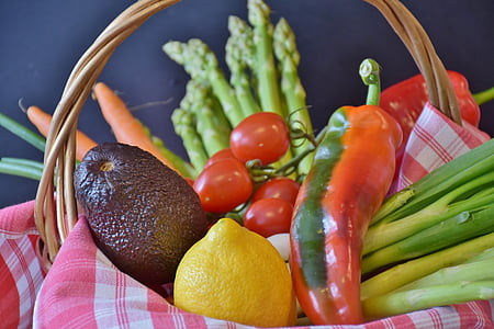 bunch of vegetables and fruits in basket thumbnail