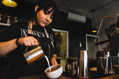 woman pouring milk in cup thumbnail
