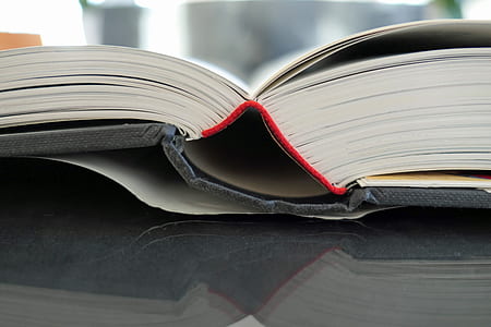 white book on black surface thumbnail