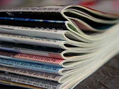 close-up photo of assorted-title magazines thumbnail
