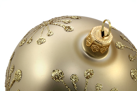 closeup photography of gold bauble thumbnail