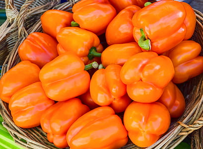 bundle of orange bell pepper thumbnail