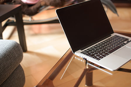 grey laptop computer turn off thumbnail