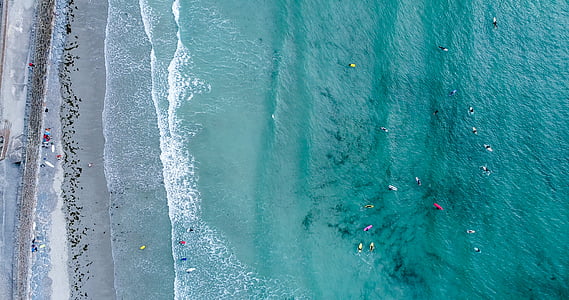 aerial photo of open sea thumbnail