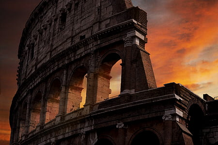 Colosseum Rome, Italy during sunset thumbnail
