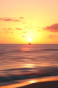 sunset, sunrise, orange, cloud, horizon thumbnail