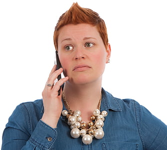 woman listening on cellular phone thumbnail