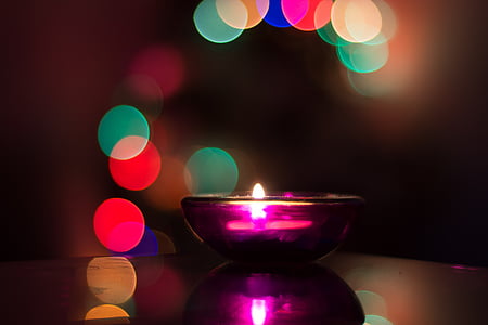 round purple glass bowl thumbnail