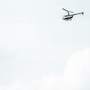 gray helicopter on air thumbnail