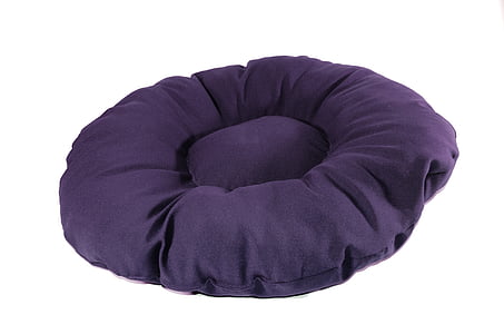 round purple throw pillow thumbnail