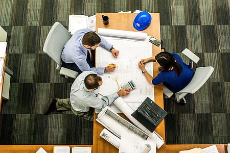 Overhead shot of business meeting thumbnail