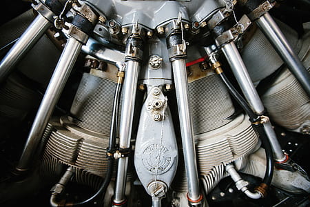 close up photo of grey and black metal engine thumbnail