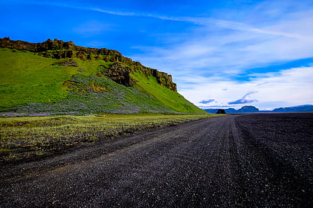 road, nature, sky, clouds thumbnail