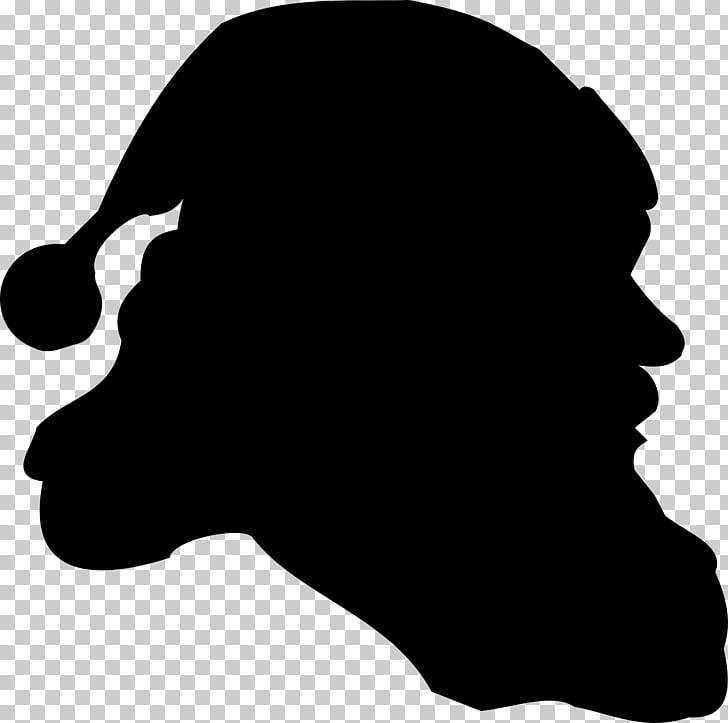 santa claus silhouette santa