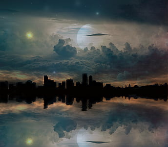skyline photo of buildings thumbnail