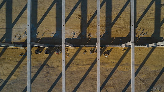 top view photo of crates near concrete wall thumbnail