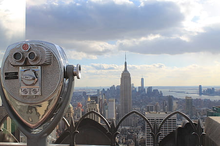 gray tower viewer near Empire State Building thumbnail