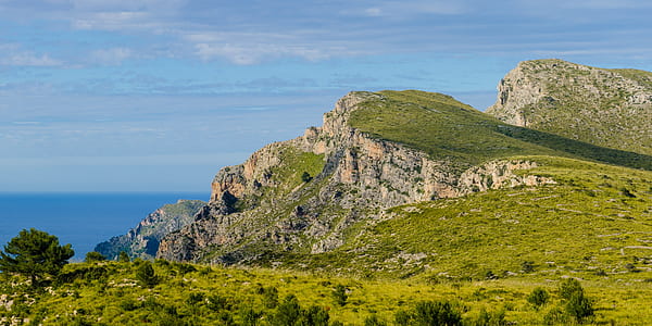 landscape photography of green mountain thumbnail