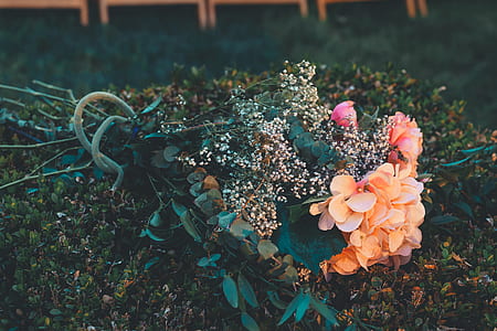 peach flower bouquet thumbnail