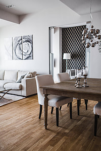 White and bright interior of a designer living room thumbnail