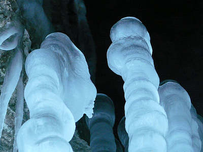 ice cave, icicle, stalagmites, ice formations, cave, cold thumbnail