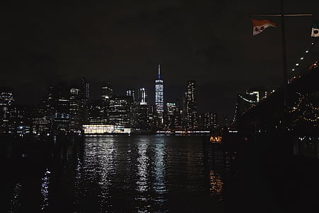 silhouette photo of city buildings thumbnail