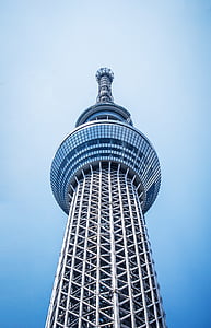 gray tower in worm's view photography thumbnail