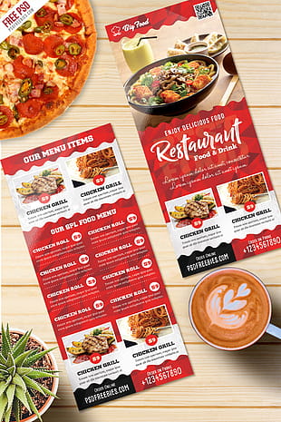 Restaurant Food Menu Card Free PSD psd file