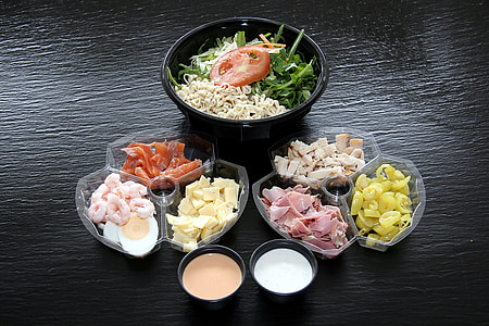 raw foods on plates thumbnail