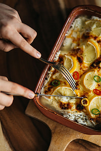 Fish casserole with lemon and herbs thumbnail