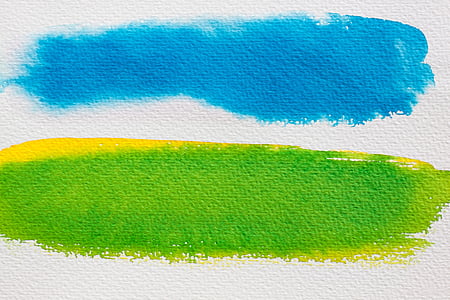 two green and blue water colors thumbnail